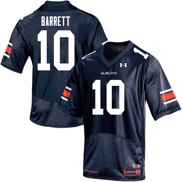 Auburn Tigers Men's Devan Barrett #10 Navy Under Armour Stitched College 2020 NCAA Authentic Football Jersey FEL6674NY